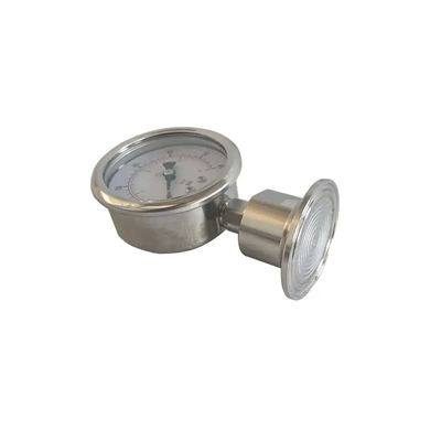 Pressometro sanitario a vuoto standard ANSI da 1,5 pollici con sigillo del diaframma SS316