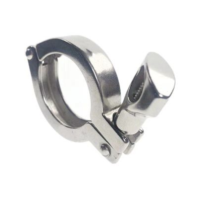 CLAMP Connection Sanitary Stainless SS304 SS316L Tri Clamp Single Pin per il supporto OEM