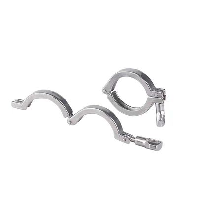 CLAMP Connection Sanitary Stainless SS304 SS316L Tri Clamp Single Pin per il supporto OEM