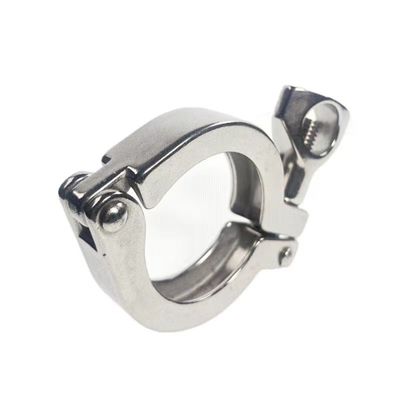 CLAMP Connection Sanitary Stainless SS304 SS316L Tri Clamp Single Pin per il supporto OEM