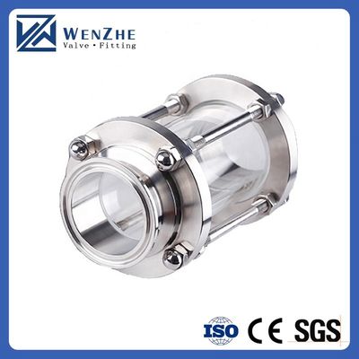Acciaio inossidabile sanitario 304/316 Fittings per tubi Tri Clamp Straight Tubular Vision Class