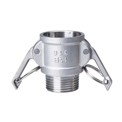 Acciaio inossidabile supportato ODM 304 316 Camlock Quick Coupling Tipo B BSPT NPT Threaded