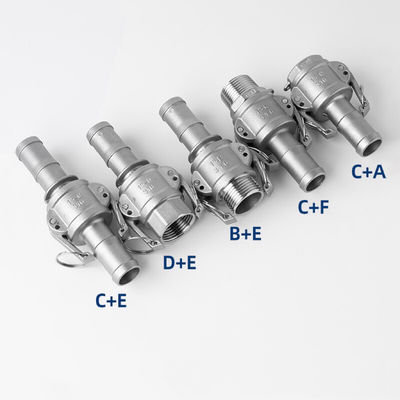 Acciaio inossidabile supportato ODM 304 316 Camlock Quick Coupling Tipo B BSPT NPT Threaded