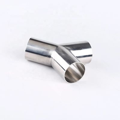 Acciaio inossidabile garantito 304 316 Pipe adattabili a 45 gradi Tee Y Tipo Tee con colata uguale