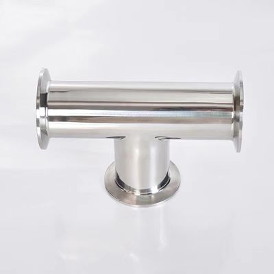 Matt Finish Sanitario in acciaio inossidabile Equal Tee Fittings per tubi a 3 vie per farmaci