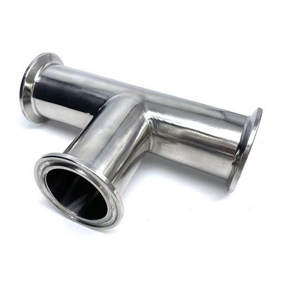Matt Finish Sanitario in acciaio inossidabile Equal Tee Fittings per tubi a 3 vie per farmaci