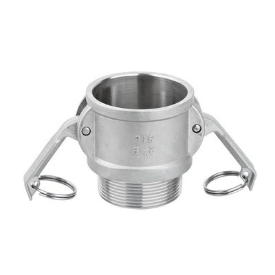 Connettori veloci a cammella di tipo B SS304 316L personalizzati per olio di gas d'acqua NPT BSP 1/4 "-4