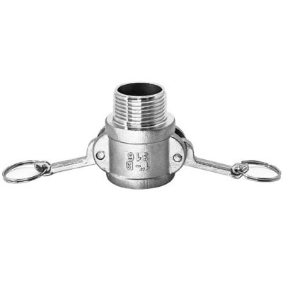 Connettori veloci a cammella di tipo B SS304 316L personalizzati per olio di gas d'acqua NPT BSP 1/4 "-4