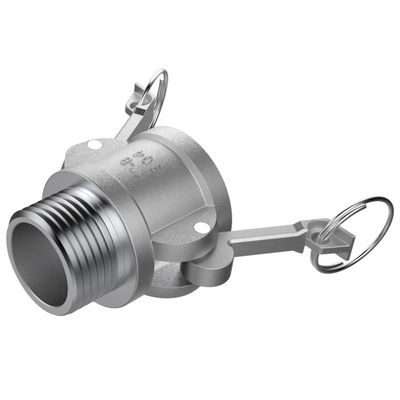 Connettori veloci a cammella di tipo B SS304 316L personalizzati per olio di gas d'acqua NPT BSP 1/4 "-4