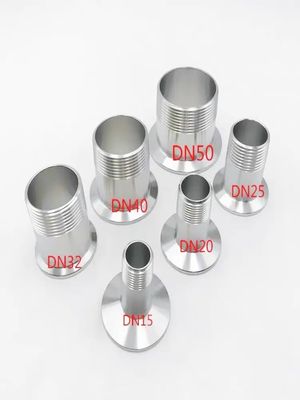 Acciaio inossidabile sanitario 304 Tri Clamp Bsp Tubo Fittings Male Thread Coupling Forgiato