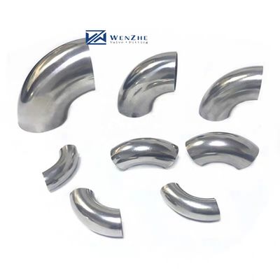 OEM supportato in acciaio inossidabile 304 316 curve saldatura tubo gomito 90 180 gradi curve 3A DIN