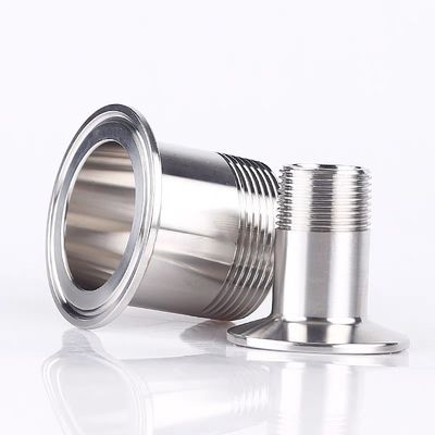 Acciaio inossidabile sanitario 304 Tri Clamp Bsp Tubo Fittings Male Thread Coupling Forgiato