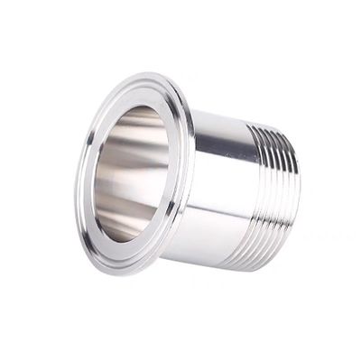 Acciaio inossidabile sanitario 304 Tri Clamp Bsp Tubo Fittings Male Thread Coupling Forgiato
