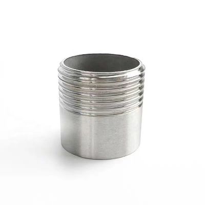 1-1/4" argento SS304 Plombiera Nipple NPT BSPP BSPT G a filo con design uguale Durable