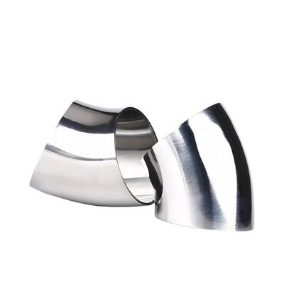 Connessione di saldatura sanitaria forgiata SS304 316L 45 gradi gomito per olio acqua gas latte