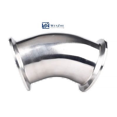 304 316 acciaio inossidabile 45 gradi montamento rapido gomito pinza sanitaria gomito 3A DIN