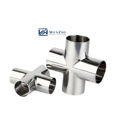 Equal 304/316 Croce di saldatura in acciaio inossidabile con lucidatura dello specchio interno ed esterno SMS 3A