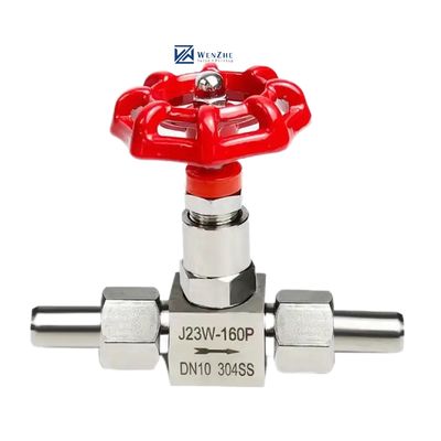 Argento 304 316 in acciaio inossidabile J13W-160P Valvola dell'ago Valvola dell' ago con filo interno