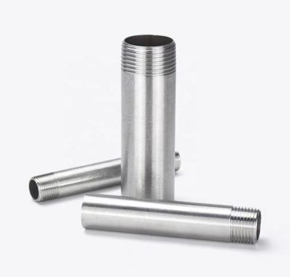 304 Acciaio inossidabile Pipe Fitting Seld Nipple Coupling Connector per l'acqua olio aria argento