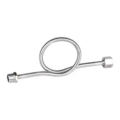 SS304 316 316L Anello rotondo 6000 PSI 1/2 NPT BSPT Misuratore di pressione girevole Snubber Syphon Tube